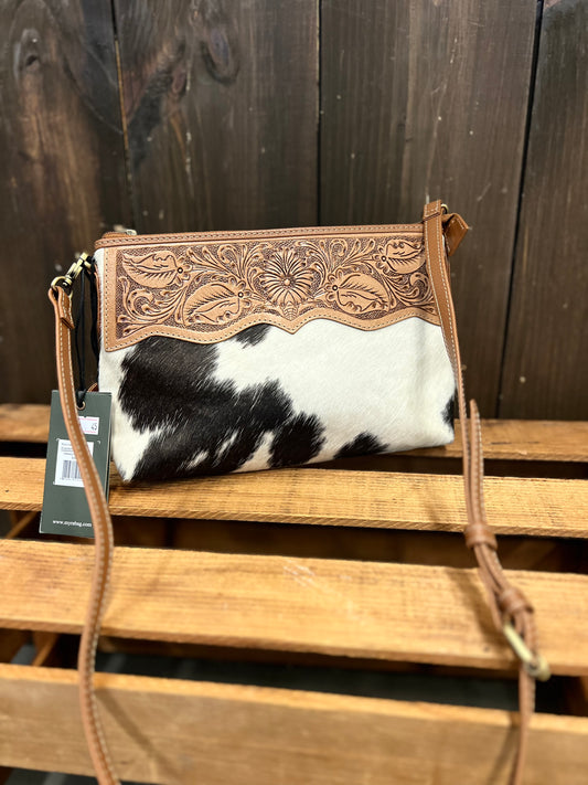 Black Cow Print - Small Crossbody