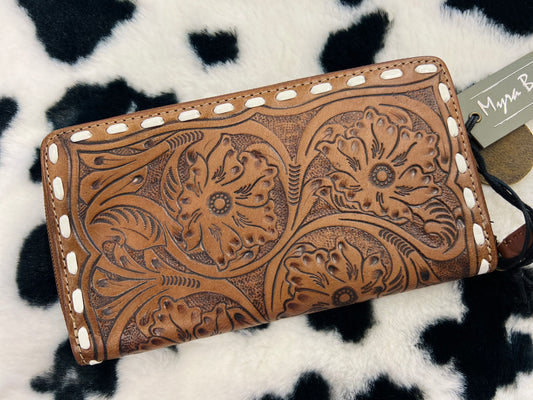 Engraved Leather - Wallet