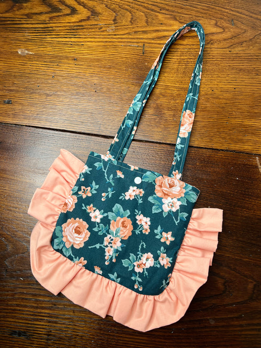 Peach Floral - Toddler Purse