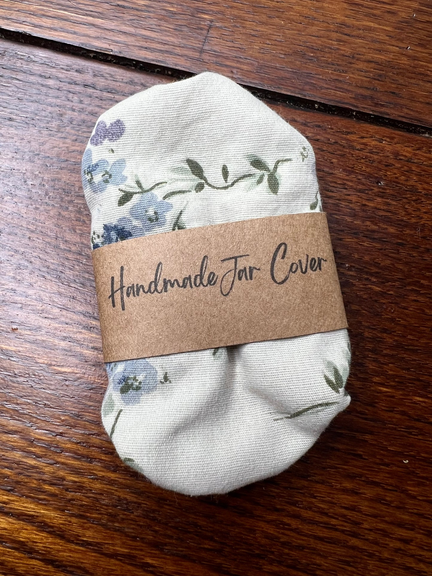 Neutral Flowers - Jar Cover