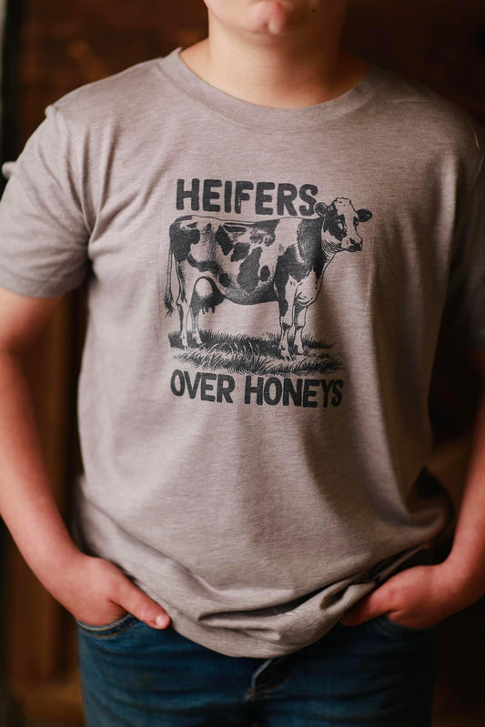 Heifers Over Honeys - Youth Tee