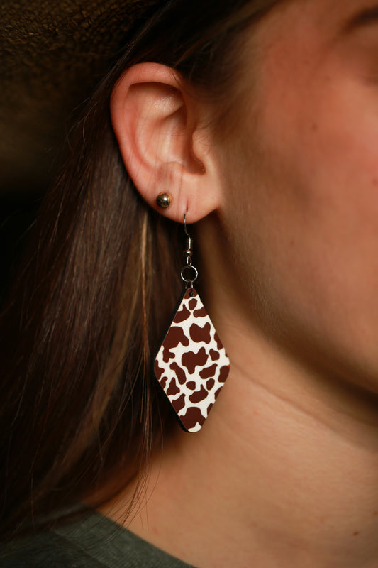 Cow Print - Earrings