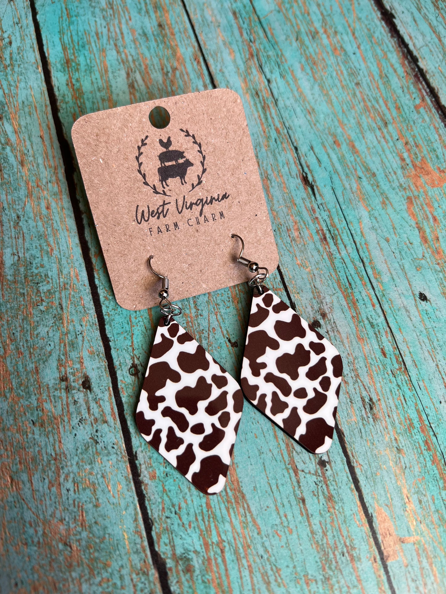 Cow Print - Earrings