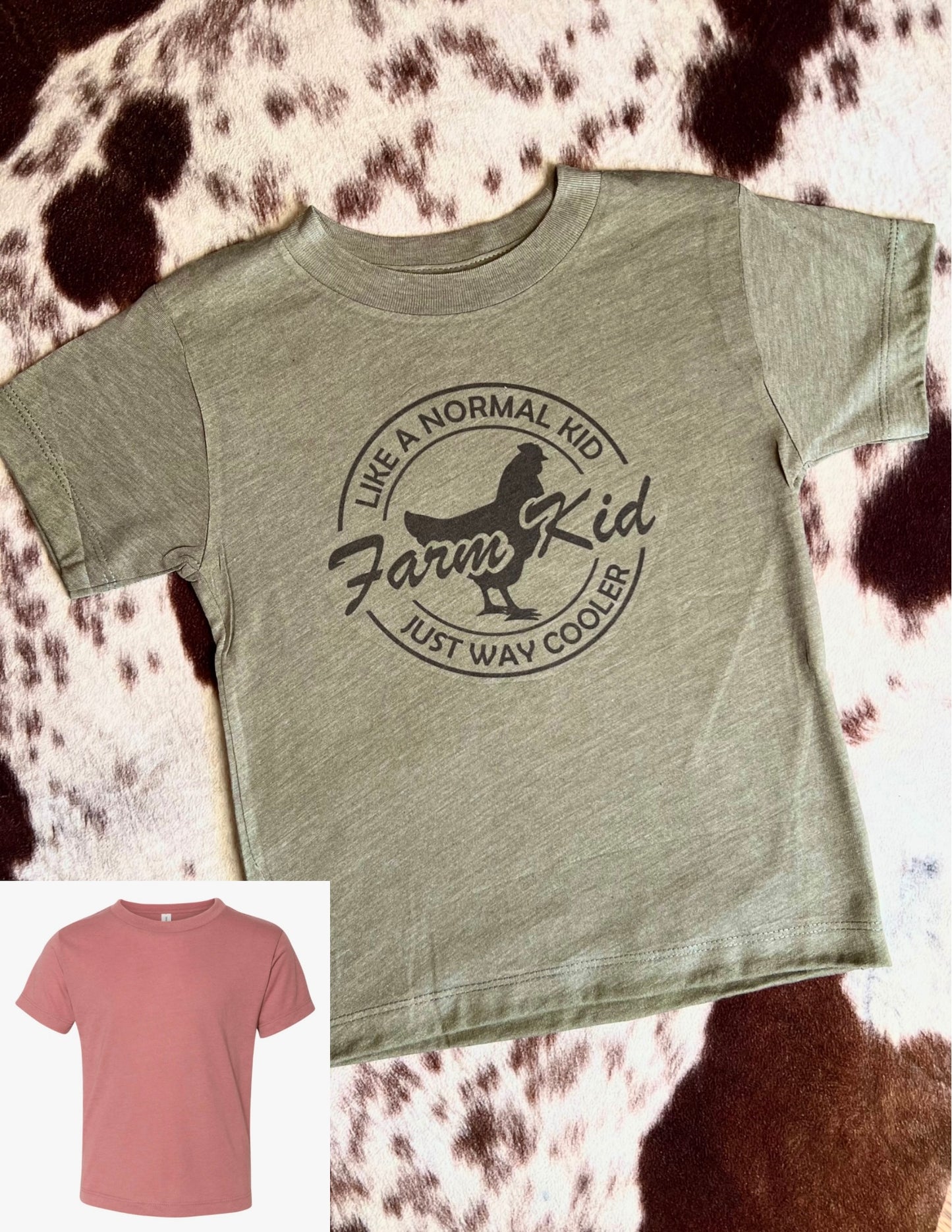 Farm Kid - Youth Tee (Olive Only)